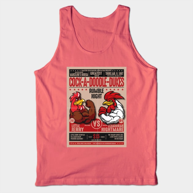 Little Jerry 1997 Fight Poster Tank Top by Alema Art